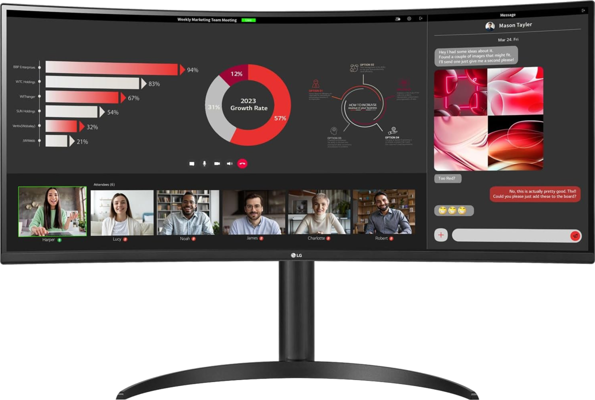 LG UltraWide 34WR55QC-B 34"